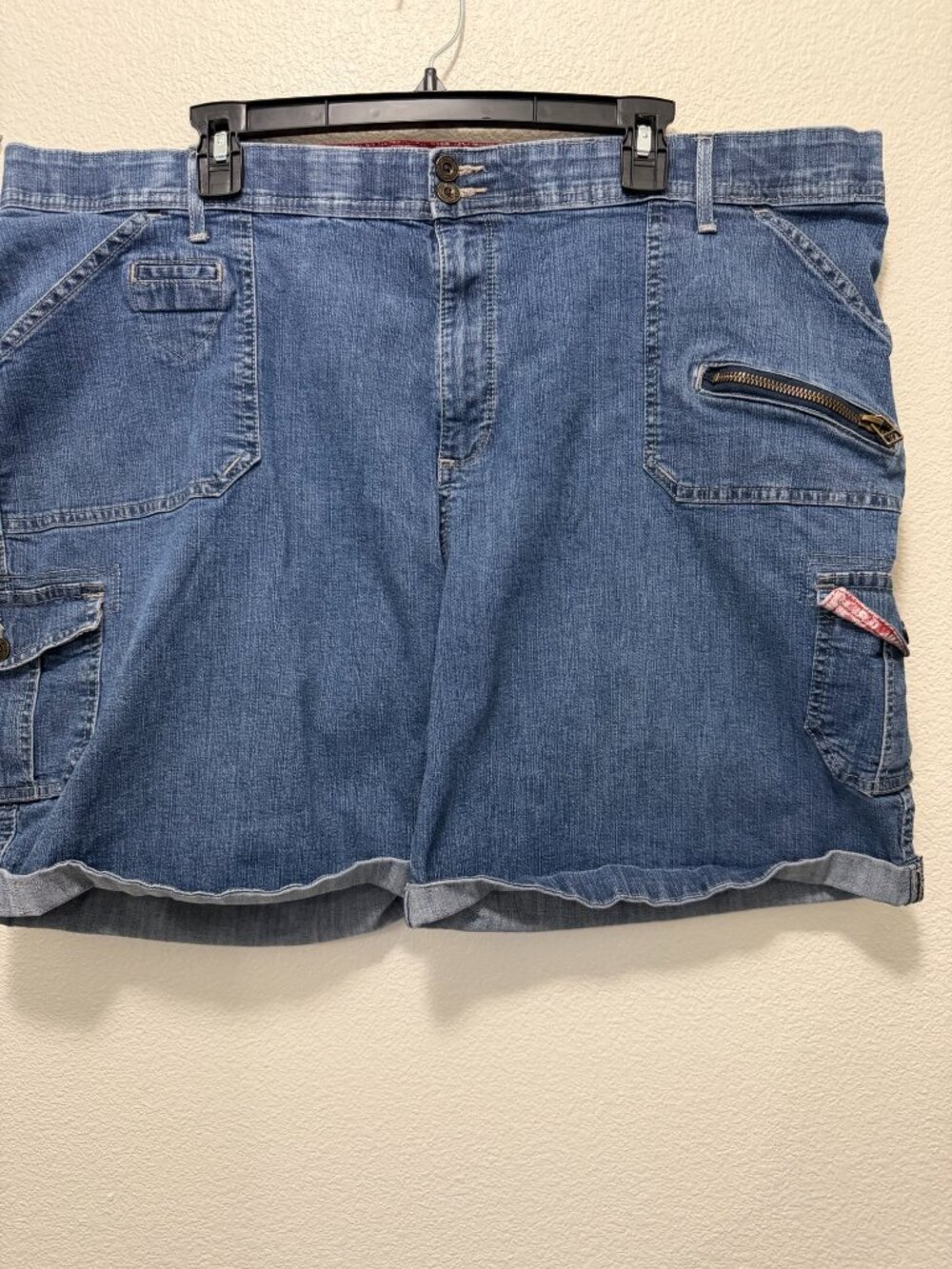 Lee denim shorts, flat front, cuffed, woman's size 24W